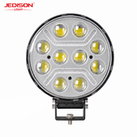 Phare de travail LED rond de 9 pouces, faisceau spot, résistant aux chocs, avec DRL, 12V, IP67, tout-terrain, 4x4, lampe auxiliaire pour véhicules lourds