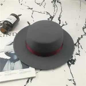 Vente Chaude Chapeaux Européens Très Vendus, Fédoras Vintage, Bords Larges, Chapeaux Hauts Plats, Chapeaux d'Automne-Hiver, Visières Tendance et Bonnets de <span class=keywords><strong>Douche</strong></span> - Product Image 5