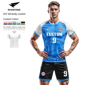 Completo da <span class=keywords><strong>Calcio</strong></span> Personalizzato con Stampa Digitale Professionale, <span class=keywords><strong>Tuta</strong></span> Estiva in Pile a Maniche Corte per Adulti, Logo Personalizzato per Allenamento di Gruppo - Product Image 2