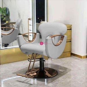 Équipement de Salon de coiffure pour femmes, hommes, style Vintage, Salon de coiffure, meubles blancs, chaise de Salon inclinable, à vendre - Product Image 3