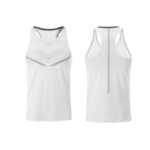 <b>Men</b> Mesh Shirt Sleeveless Running <b>Singlet</b> Dry Fit Gym Tank Top Bodybuilding Clothing for <b>Men</b> - Product Image 2