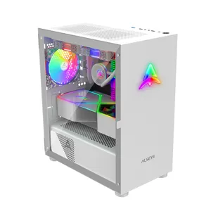 white Gaming computer cabinet N2 mid-tower PC case support micro ATX motherboard