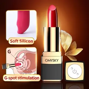 <span class=keywords><strong>OMYSKY</strong></span> Mini Masturbateur Portable pour Femme, Recharge USB Discrète, Vibrateur en Forme de Rouge à Lèvres avec 10 Fréquences de Vibration - Product Image 4