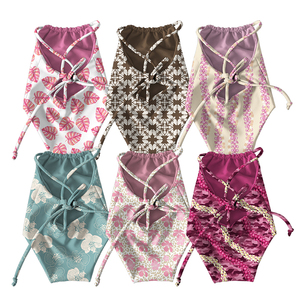 Nuovi Arrivi Estivi: Costume da Bagno Reversibile per Bambine con Stampa Hawaiana, Bikini per Bambini - Product Image 1