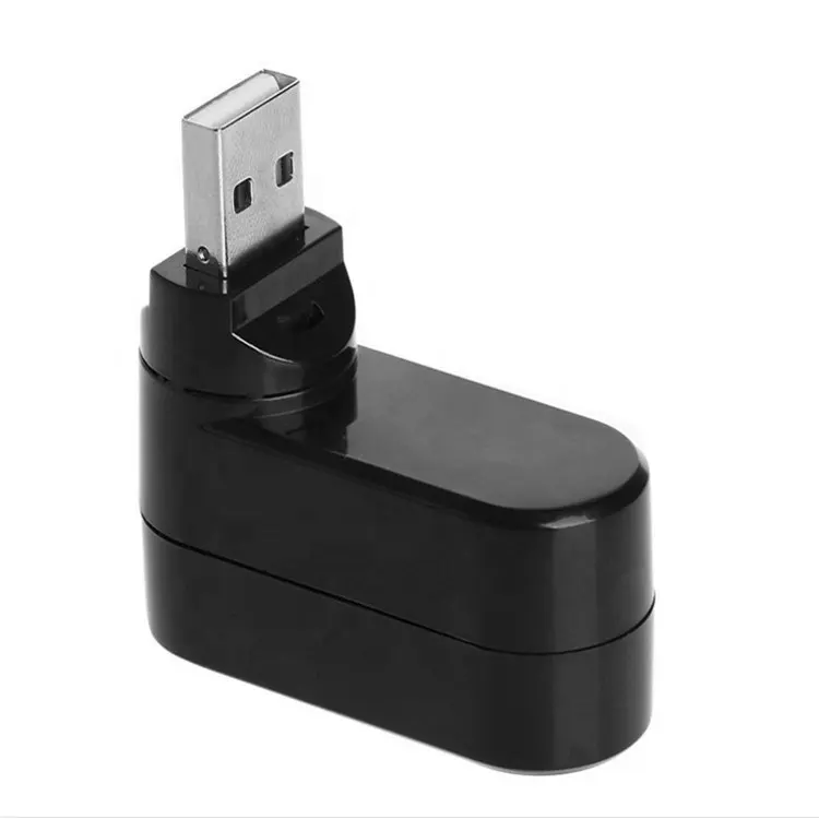 Mini concentrador de red USB multipuerto 2,0, adaptador divisor giratorio de alta velocidad para portátil y Notebook, PC y Mac