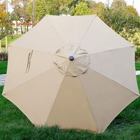 Mobilier d'extérieur imperméable Grand parapluie à pilier central pour villa, cour, terrasse et jardin pour hôtels