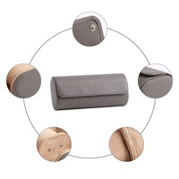 Boîte de rangement Offre Spéciale en cuir PU de qualité supérieure à 3 emplacements avec motif personnalisé Rouleau de boîtier de montre fait main durable et protecteur