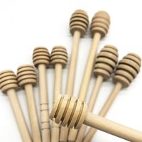 YUESHEN - Cucharas de madera personalizadas para mezclar miel, varillas para miel, piezas mecanizadas por CNC