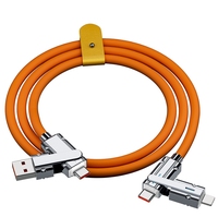 4 en 1 120w PVC usb c cable type c cable Fast Charging Data cable Pour iPhone 15 14 13 12 Samsung xiaomi redmi huawei