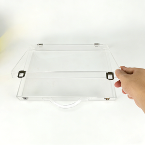 Boîte de rangement multi-usages en acrylique transparent de 4 mm d'épaisseur, lavable, <span class=keywords><strong>pour</strong></span> bijoux, outils, fournitures de bureau, animaux de compagnie et bricolage - Product Image 5