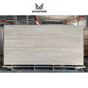 Fábrica de piedra travertino artificial blanca de 12mm de espesor pulido de piedra sinterizada y losas mate para mesas - Product Image 5