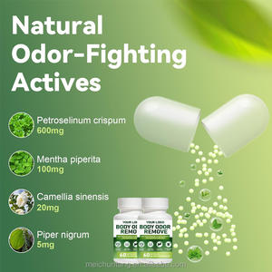 高品質OEMプライベートラベルクロロフィルカプセルフレッシュ香りボディ匂い肌マジックサプリメント大人向け直接メーカー - Product Image 4