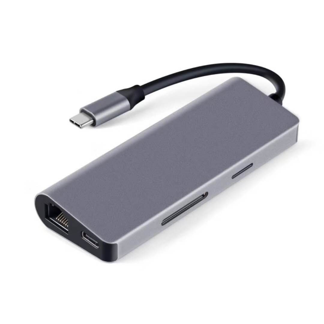 Gigabit Ethernet displayport многопортовый адаптер-7 в 1 Usb c Type-c концентратор для Apple Macbook