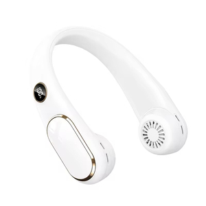 Nouveau ventilateur de cou sans fil portable, recharge USB, affichage numérique, silencieux, pour extérieur, mini moteur sans balais, autonomie 4-12h, batterie 2400mAh - Product Image 3