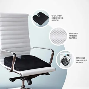 कोक्सीक्स तकिया आर्थोपेडिक स्मृति फोम सीट कुशन वापस समर्थन पीठ के निचले हिस्से दर्द कार या कुर्सी का उपयोग