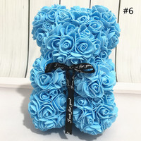 Ours en peluche rose romantique le plus vendu avec boîte et lumières LED pour filles comme cadeau de la Saint-Valentin