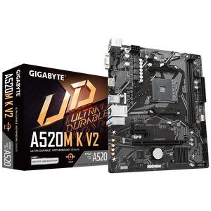 Placa Base Gigabyte A520M K AM4 para Juegos de PC, ATX A320 con Soporte para DDR4, Compatible con CPU AMD Ryzen R5-5600G R7-5800X, Memoria Doble - Product Image 1