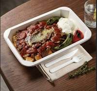 Fourchettes, couteaux et cuillères jetables en bagasse de canne à sucre, biodégradables et compostables, robustes, pour fêtes, plats à emporter et commandes en gros