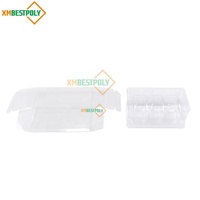 3 paquets de boîte d'emballage en plastique transparent Macaron avec insertion pour les boîtes-cadeaux PET de biscuits de dessert de fête vente en gros