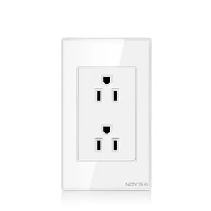 EU & chúng tôi cắm adapter 2 pin AC điện du lịch chuyển đổi Euro Châu Âu & Mỹ Outlet Đánh giá hiện tại 15A adaptador corriente