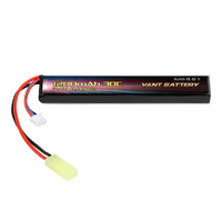 Baterai Vant Lipo 1200mah 30c 2s 7.4V untuk Senjata Airsoft dengan Konektor Tamiya