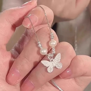 Gargantilla minimalista ajustable con forma de mariposa, cadena delicada seccionada para mujer, subcultura gótica, regalo de moda - Product Image 2