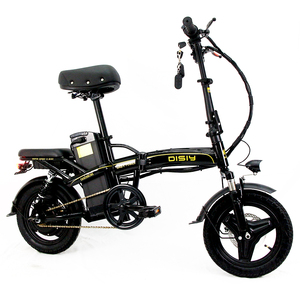 Fábrica DISIYUAN <span class=keywords><strong>bicicleta</strong></span> eléctrica plegable de 14 pulgadas con neumáticos gruesos 48V350W <span class=keywords><strong>bicicleta</strong></span> eléctrica plegable de <span class=keywords><strong>ruedas</strong></span> pequeñas - Product Image 1