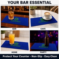 Tapis de bar en PVC souple conçu sur mesure de vente chaude 100 pièces quantité minimale de commande sous-verre de boisson en caoutchouc écologique pour le vin et le Cocktail