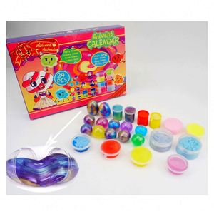 TOYSRUNNER Custom Diy Fluffy Slime Advent Calendar <b>Box</b> Kids Fidget Putty Mixing <b>Magic</b> Powder Soft Advent Calendar - Product Image 4