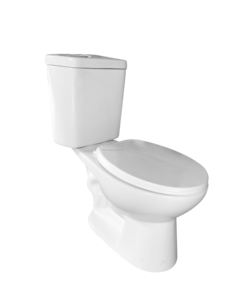 WC en céramique <span class=keywords><strong>à</strong></span> double chasse, <span class=keywords><strong>à</strong></span> poser au sol, couleur blanche, pour salles de bain d'hôtels et d'hôpitaux, fabriqué <span class=keywords><strong>à</strong></span> Chaozhou - Product Image 1