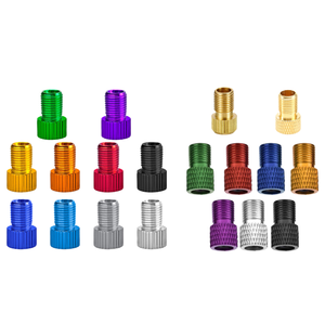 Adattatore Valvola Bici Anodizzato Colorato da Presta a Schrader, Testa Convertitore Universale per Riparazione Forature, Accessorio Pompa - Product Image 1