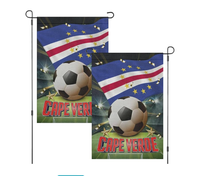 Drapeau de jardin double face Cap-Vert, best-seller d'usine, design numérique, 30x45cm, polyester, écologique, décoration extérieure