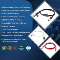 Harnais de câblage de surveillance de sécurité 12V de 1m avec interface BNC + DC, isolé en PVC, pour transmission vidéo et alimentation de caméra DVR
