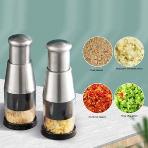 Hot Plastic Garlic Press Manual Durable Mini Crusher <b>Choppers</b> <b>Vegetables</b> Grinder Mincer Handheld Kitchen Eco-Friendly Press - Product Image 2