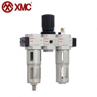 Regulador de filtro de compresor de aire Industrial, lubricador de aceite, unidades de servicio neumáticas, diseño de Metal Midi FRC, G3/8 pulgadas, nuevo