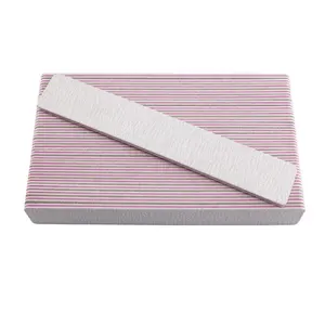 Hotsale Japan 100/180 80/80 Schuurpapier Zebra Nail Manicure File Wasbare Nail Bestanden