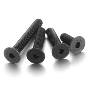 DIN 7991 lega di acciaio 10.9 nero piatto CKS testa bullone a brugola inox A2 A4 presa esagonale svasata vite per macchina - Product Image 2