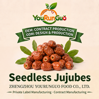 OEM Bulk Gezaagde Rode Dadels Natuurlijk Zoete Zachte Kauwbare Jujube Fruit Groente Snack Klaar om te Eten 12 Maanden Houdbaarheid Heerlijk