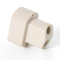 Colector de Flujo Neumático de Doble Canal con División de Flujo, Fabricado con PEEK de Grado Médico Virgen, Compatible con Diseño Personalizado, Mecanizado CNC Integral