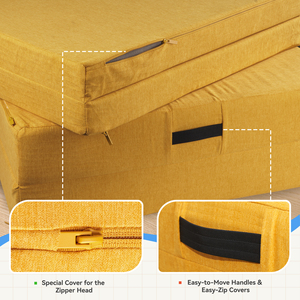Sofá Modular Infantil en Forma de Cuadrado, Sofá de Juego para Niños, Funda Extraíble, Cojín de Espuma Convertible para Apartamento o Escuela - Product Image 3