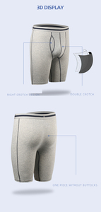 Plus Size <strong>Men's</strong> Breathable Knitted Boxer <strong>Briefs</strong> Underwear Spandex Cotton - Product Image 5