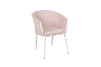 Fauteuil de jardin moderne pour l'extérieur, résistant aux intempéries, en métal, avec coussin moelleux