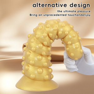 Plug anal en silicone à particules géantes, extra large, fileté, pour pénétration profonde, avec <span class=keywords><strong>perle</strong></span> <span class=keywords><strong>anale</strong></span> en forme de pénis de cheval, dilatateur anal - Product Image 3