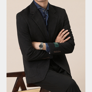 Jas <span class=keywords><strong>Blazer</strong></span> Pria Italia Naples Single-breasted untuk Bisnis, Kerja, dan Gaya Vintage yang Ramping dan Elegan - Product Image 6