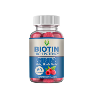 Gomitas de Biotina con Sabor a Frambuesa ODM 5000MCG con Biotina y Suplemento de Sodio para el Cuidado y Mantenimiento de un Cabello Saludable para Adultos - Product Image 1