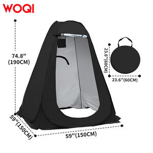 Tente de douche pop-up WOQI 150x150x190cm, abri imperméable pour la confidentialité, camping, randonnée, plage, toilettes, vestiaire - Product Image 3