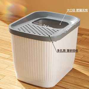 <b>Cat</b> Litter <b>Box</b> Top Entry Extra Large Splash Proof Odor Control Semi Enclosed <b>Cat</b> Supplies - Product Image 3
