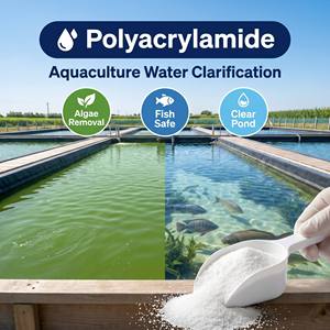 Poliacrilamida PAM para Acuicultura, Clarificación de Agua en Estanques, Eliminación de <span class=keywords><strong>Algas</strong></span>, Tratamiento de Agua Limpia Seguro para Piscifactorías, <span class=keywords><strong>Floculante</strong></span> - Product Image 1