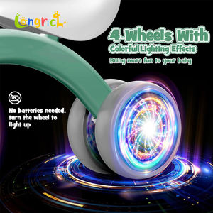 Porteur d'Équilibre pour Bébé <span class=keywords><strong>10</strong></span>-24 <span class=keywords><strong>Mois</strong></span>, Jouet à Pousser pour Tout-Petit avec Éclairage Coloré, Siège Réglable, Style Voiture - Product Image 2