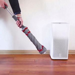 Mopa de microfibra de alta deshidratación con mango largo extensible de acero resistente para oficina en casa, con cabezales lavables y sistema de torsión automática para vinilo. - Product Image 2
